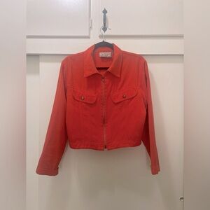 Vintage EXPRESS denim jacket red M